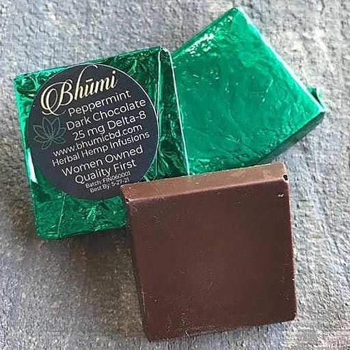 25mg Delta-8 Dark Chocolate Peppermint Minis
